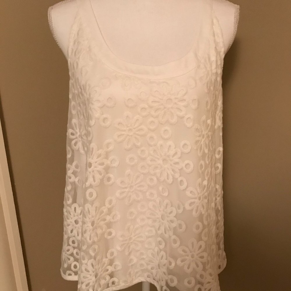 Tommy Hilfiger Ivory Tank small petite